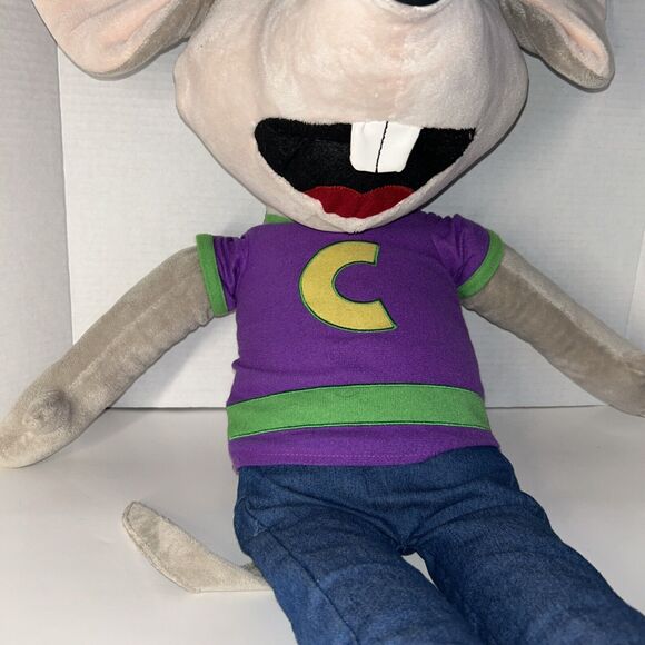 Chuck E. Cheese 30" Mouse LARGE Plush 2013 Purple Shirt Blue Jeans - Rare Find - Picture 3 of 9